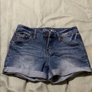 Cherokee jean shorts.